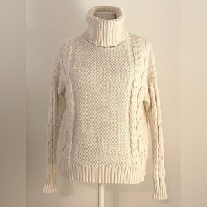 Madewell Off-White Women’s Cozy Chunky Knit Sweater | Size XXS